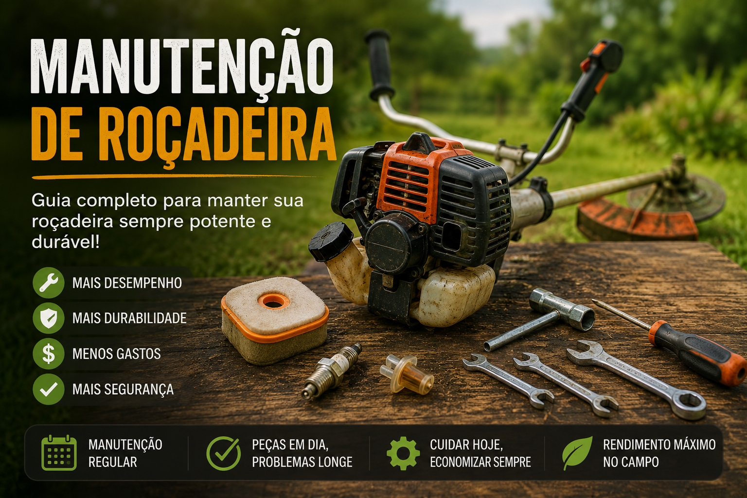 Troca de Peças da Roçadeira: Quando Fazer, Quais Peças Trocar e Como Evitar Prejuízos